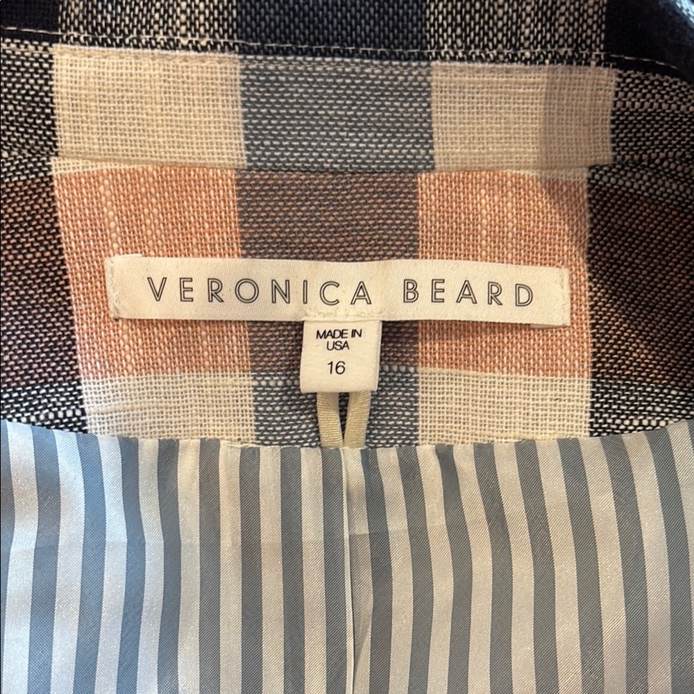 Veronica Beard Checkered Dickey Blazer - Picture 2 of 3